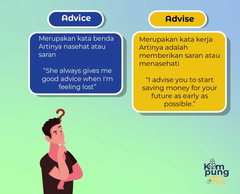 perbedaan advice dan advise